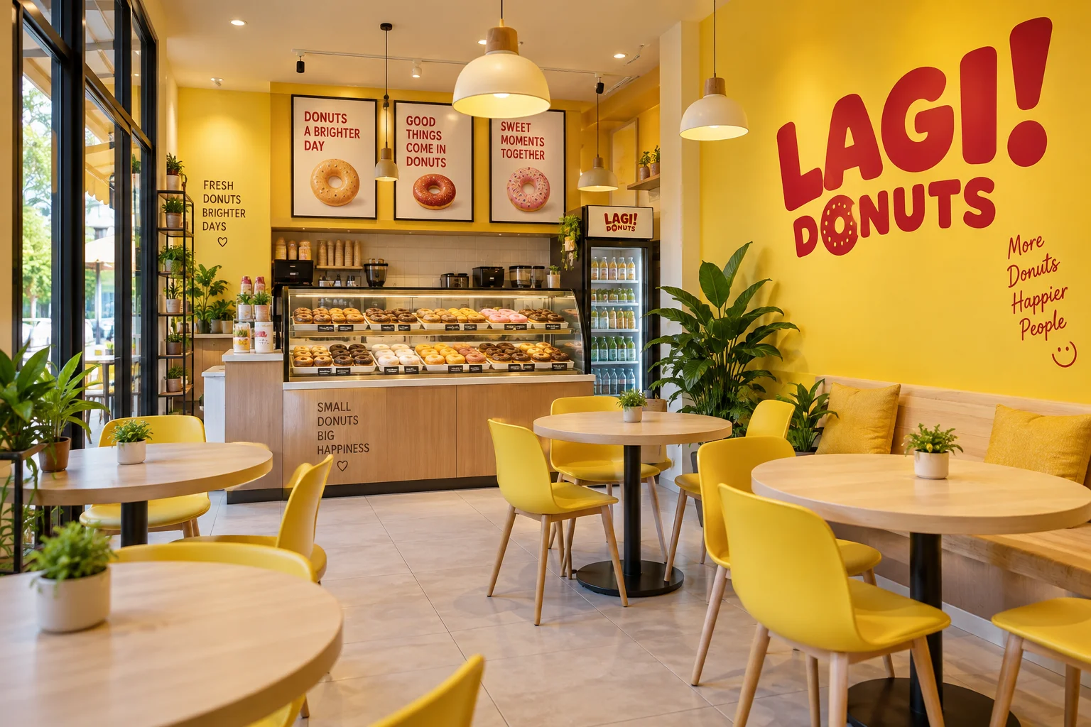 Ilustrasi gerai LAGI! Donuts Pondok Indah